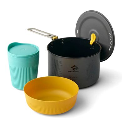SEA TO SUMMIT Frontier UL One Pot Cook Set - [1P] [3 Piece] 2L Pot w/ M Bowl and Ins Mug