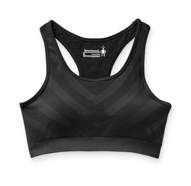 SMARTWOOL W SEAMLESS RACERBACK BRA black