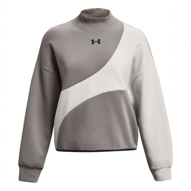 UNDER ARMOUR Unstoppable Flc Crop Crew, grey
