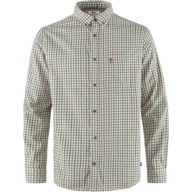 FJÄLLRÄVEN Sörmland Lite Flannel Shirt M, Chalk White-Dark Navy