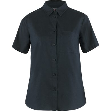 FJÄLLRÄVEN Övik Travel Shirt SS W Dark Navy