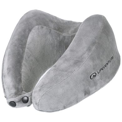 LIFEVENTURE Super Soft Neck Pillow grey