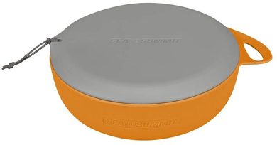 Delta Bowl with Lid Orange/Grey