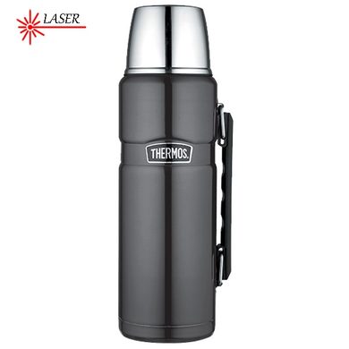 THERMOS Termoska na nápoje s madlem 1200 ml metalicky šedá