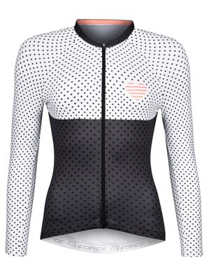 FORCE POINTS women's long. sleeve, black and white