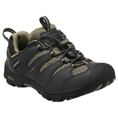 KEEN Koven Low WP JR black/burnt olive - juniorská outdoor obuv