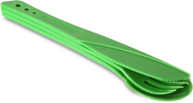 LIFEVENTURE Ellipse Knife, Fork & Spoon green