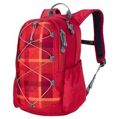 JACK WOLFSKIN KIDS GRIVLA PACK 12 indian red woven check
