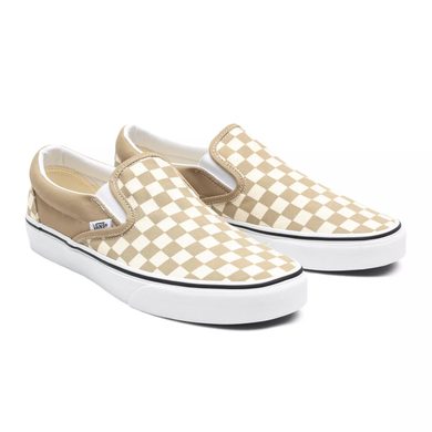 Vans beige shop checkered