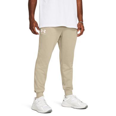 UNDER ARMOUR Rival Terry Jogger, Khaki Base / Onyx White