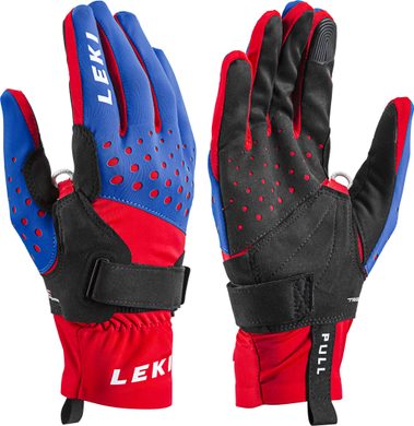 LEKI Nordic Race Shark, royal-red-black