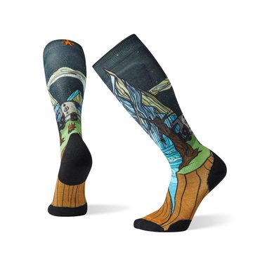 SMARTWOOL PHD SKI LIGHT ELITE BENCHETLER PRINT, multi color