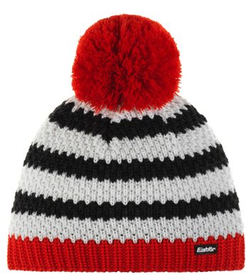 EISBÄR Zippy Pompon MÜ kids fiery red-white-grafit+schwarz