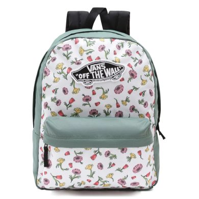 VANS WM REALM BACKPACK 22 DITSY POPPY FLORAL MARSHMALLOW/DUCK GREEN