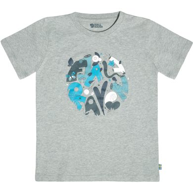 FJÄLLRÄVEN Kids Forest Findings T-shirt Grey-Melange