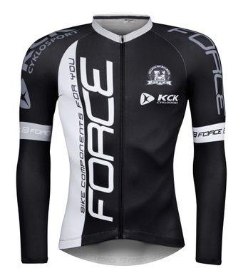 FORCE TEAM PRO PLUS, long sleeve black and white