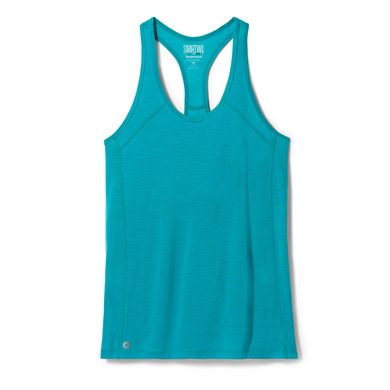 SMARTWOOL W ACTIVE ULTRALITE RACERBACK TANK, deep lake