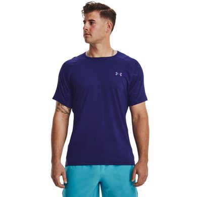 UNDER ARMOUR UA Rush Emboss SS, Blue