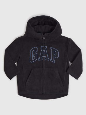 GAP 416160-00 Dětská mikina fleece s kapucí Černá