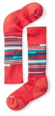 SMARTWOOL KIDS WINTERSPORT STRIPE, hibiscus