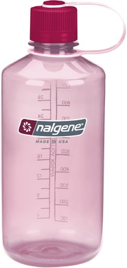 NALGENE Narrow Mouth 1000ml Clear Pink - Láhev