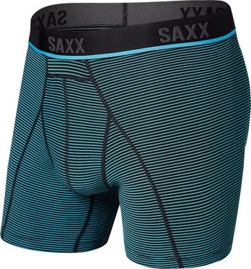 SAXX KINETIC HD BOXER BRIEF, cool blue feed stripe
