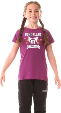 NORDBLANC NBFKT5971S MEOW ohnivá fialová - dětské tričko