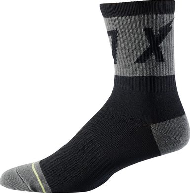 FOX 6" Trail Sock Wurd Black