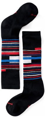 SMARTWOOL KIDS WINTERSPORT STRIPE, black/white