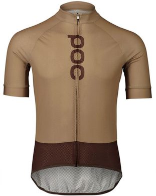 POC M's Essential Road Logo Jersey Jasper Brown/Axinite Brown