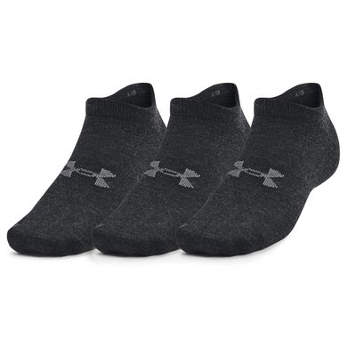 UNDER ARMOUR UA Essential No Show 3pk, Black