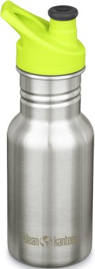 KLEAN KANTEEN Kid Classic Narrow w/Kid Sport Cap - Brushed Stainless 355 ml