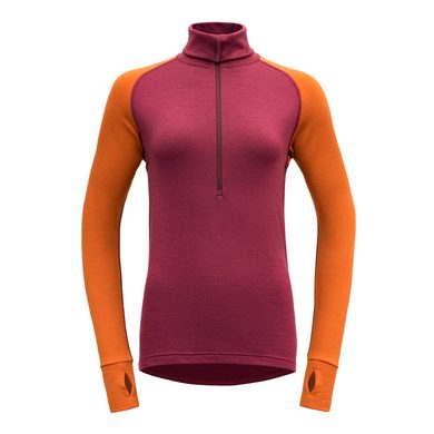 DEVOLD Expedition Merino 235 Z.Neck Wmn Beetroot/Flame