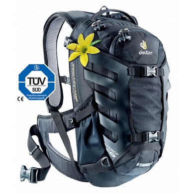 DEUTER Attack 18 SL black - dámský cyklistický batoh s chráničem páteře