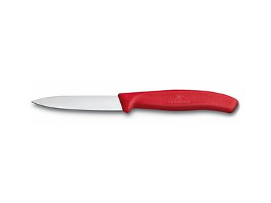 6.7601 Nůž na zeleninu 8cm plast červený