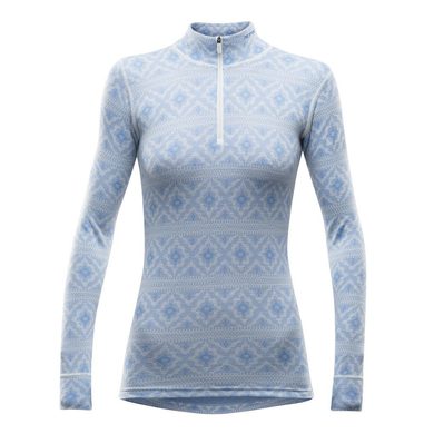 DEVOLD Ona Woman Half Zip Neck, Cash blue