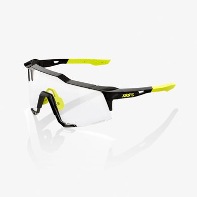 100% Speedcraft - Gloss Black - Photochromic Lens