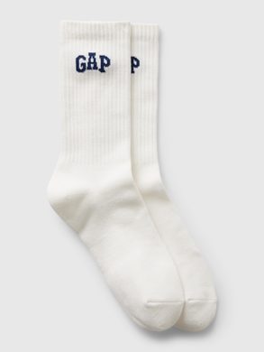 GAP Vysoké ponožky s logem Bílá