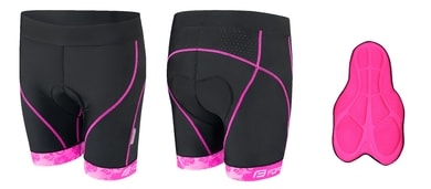 FORCE ROSE waistband with insert, black and pink