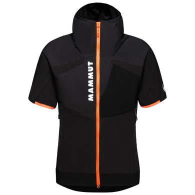 MAMMUT Aenergy IN Hybrid Hooded Vest Men, black-vibrant orange