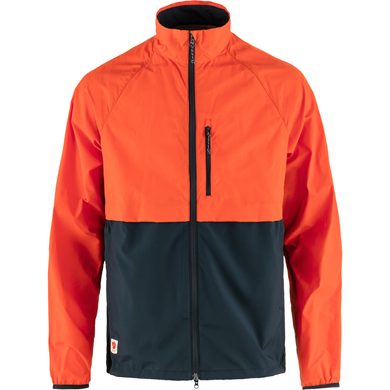 FJÄLLRÄVEN HC Hybrid Wind Jacket M Dark Navy-Flame Orange