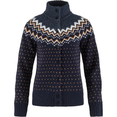 FJÄLLRÄVEN Övik Knit Cardigan W Dark Navy