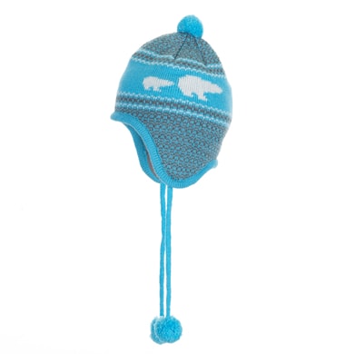 EISBÄR Lale Ear Pompon MÜ kids, sky/white/graumele