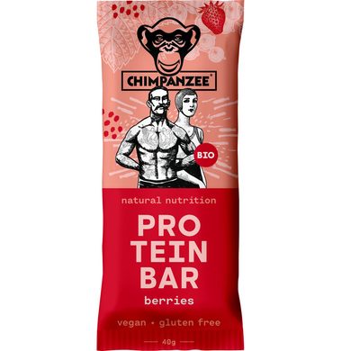 CHIMPANZEE BIO PROTEIN BAR BERRIES 40G