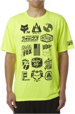 FOX 16091-130 MTN DIVISION TECH Flo Yellow - tričko