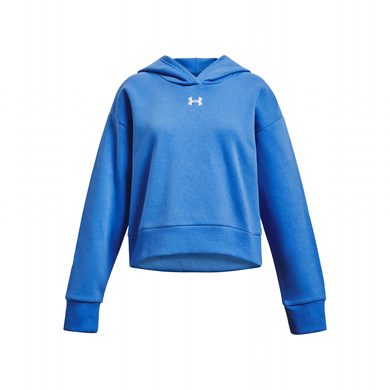 UNDER ARMOUR Rival Fleece Crop Hoodie-BLU