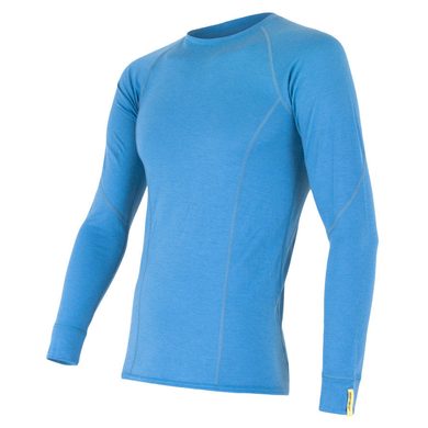 SENSOR MERINO ACTIVE men's long sleeve shirt blue