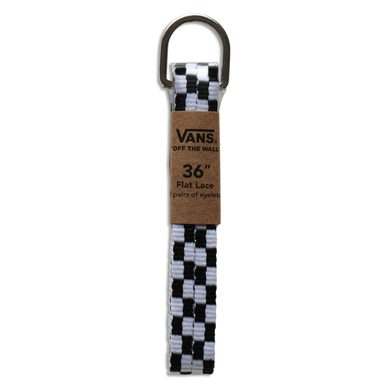 VANS CHECKERBOARD LACES 36, Black White Checkerboard