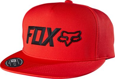 FOX Lampson Snapback Flame Red - kšiltovka