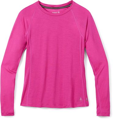 SMARTWOOL W MERINO SPORT 120ONG SLEEVE, festive fushia